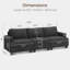 Canapé modulaire rembourré 3 places Anureet-81152471
