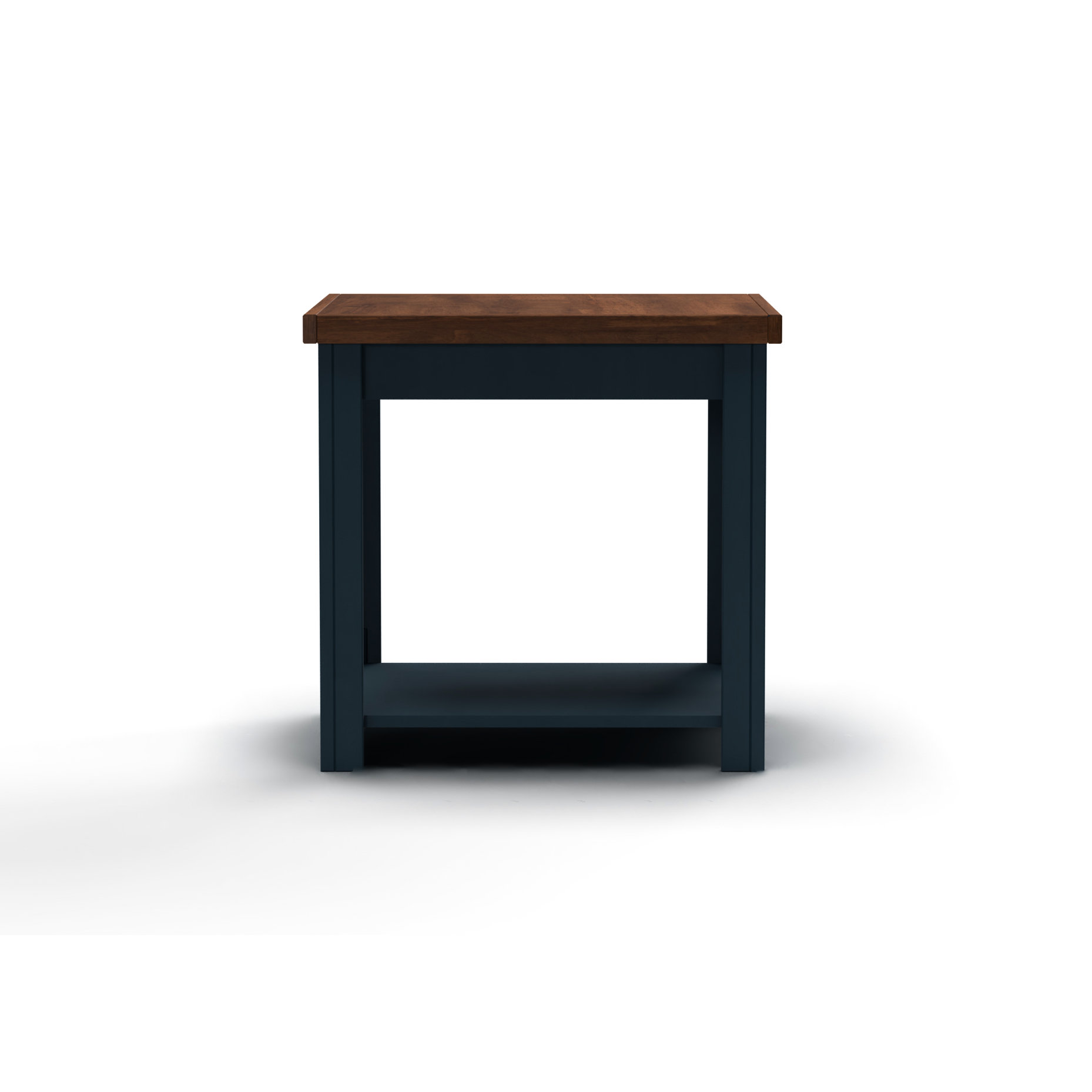 Latitude Run® 24 Inch Blue Side Table, Poplar Solids And Veneers ...