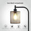 Industrial Floor Lamp With Iron Mesh Shade, 6W LED Bulb, Foot Switch & Smart Plug Compatible