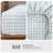 MooMee Gingham Sheet Set 100% Washed Cotton Linen Like Textured Breathable Lightweight-119224429-119224422