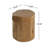 Achilles 16.25'' Rustic Hand-Painted MGO Tree Stump Side Table