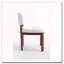 Chaises de salle à manger en bois, chaises de cuisine rembourrées en tissu