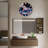 Rainbow Unicorn Clock Art - 24‘’ Modern Glass Wall Clock