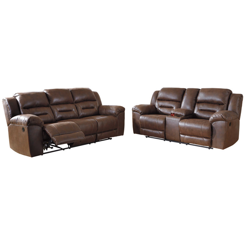 Wausau 2 - Piece Living Room Set, Brown