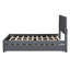 Upholstered Platform Bed with 2 Storage Drawers and Twin XL Trundle, Classic Headboard-1867836462-1867836461