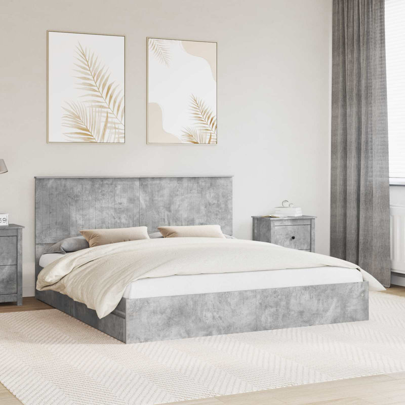 Bed, Concrete Grey, Super King (6')