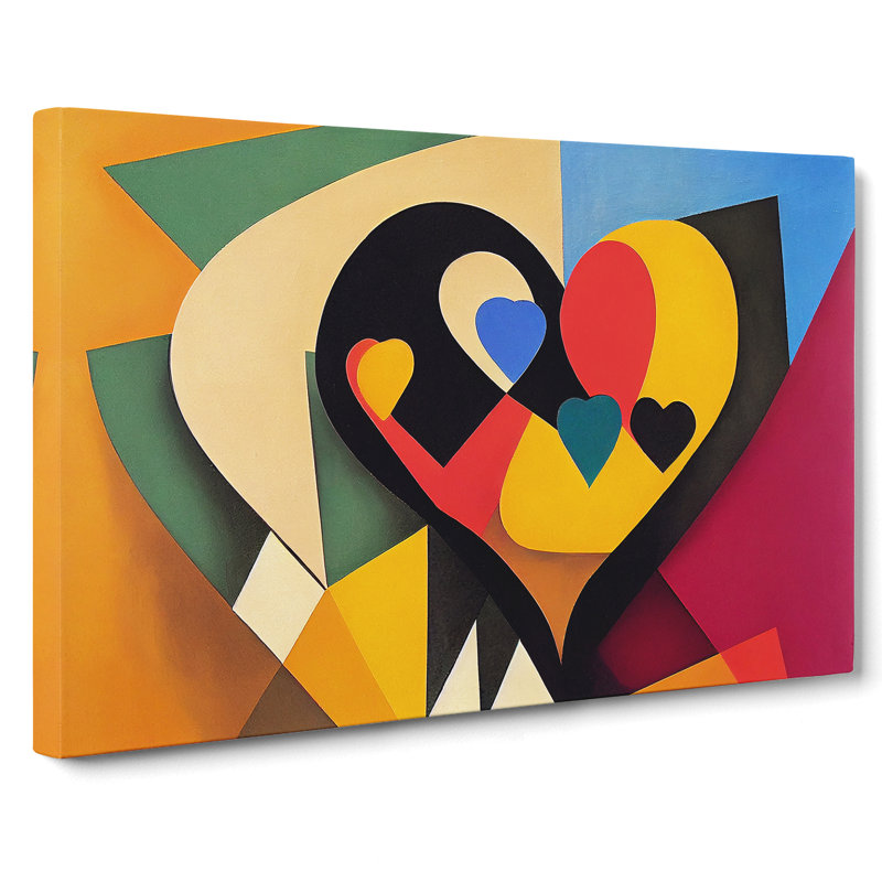Love Heart Painting - Wrapped Canvas, 35cm H x 50cm W x 3cm D