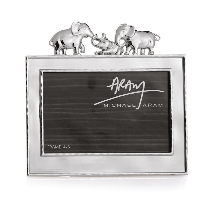 Elephant Frame 4x6, Silver