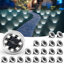 Stainless Steel Solar Powered Integrated LED Stainless Steel Pathway Light Pack-117245998-120754986