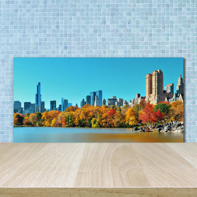 Alawna 50cm W x 100cm L Glass Peel and Stick Panel