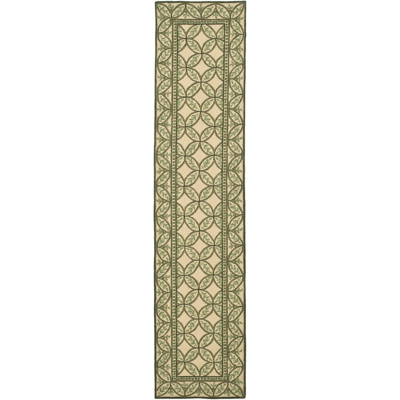 Flythe Wilton Hand Tufted New Zealand Wool Floral Rug, Runner 2'3" x 10'