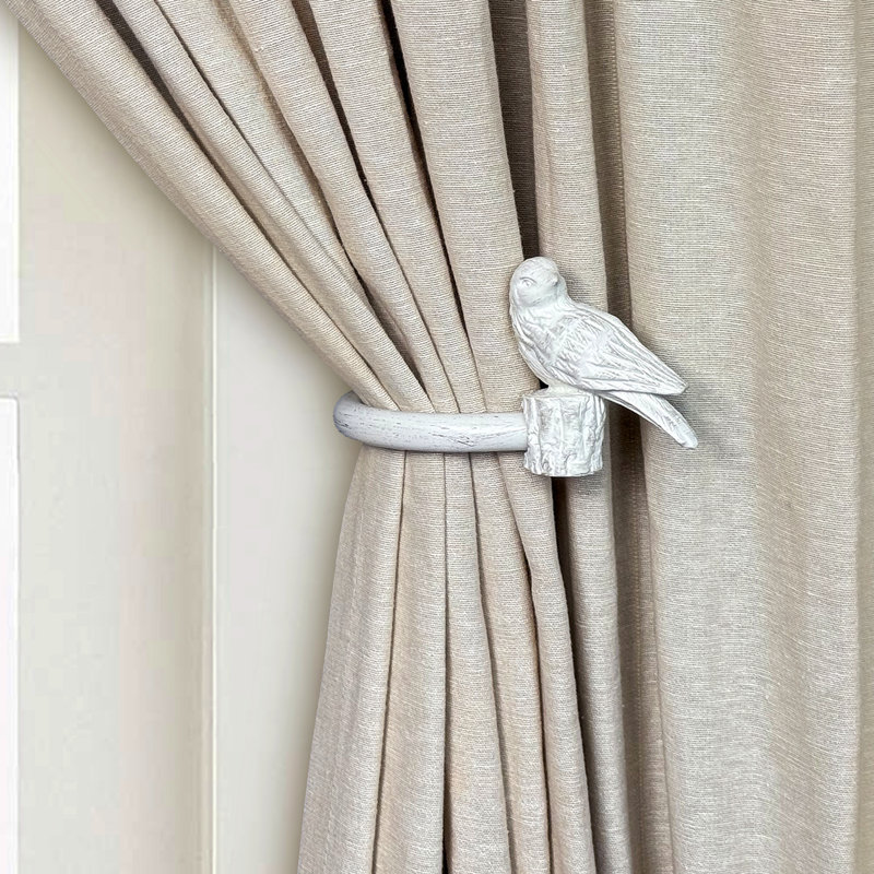 5.5'' Overall Width Curtain Holdback (set Of 2), White