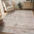 Soft Beige Machine Washable Oriental Area Rug For Living Room, Bedroom-797878944-782397402