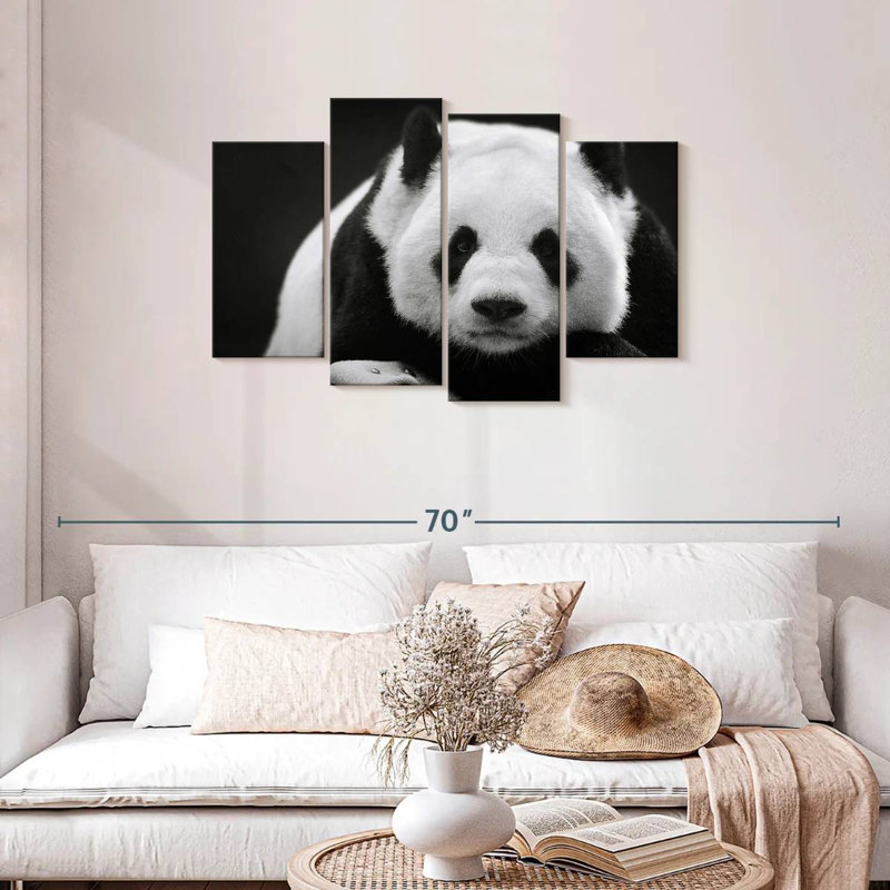 Brampt Serious Panda, 27" H x 43" W