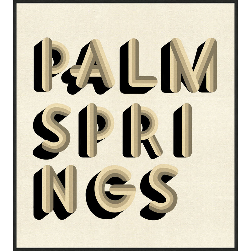 Neutral Palm Springs Print by Christopher Kennedy