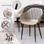 Set Of 4 Chairs - Modern Dining Chair - Vertical Bar Hollow Back Chair - Metal Legs-239463225