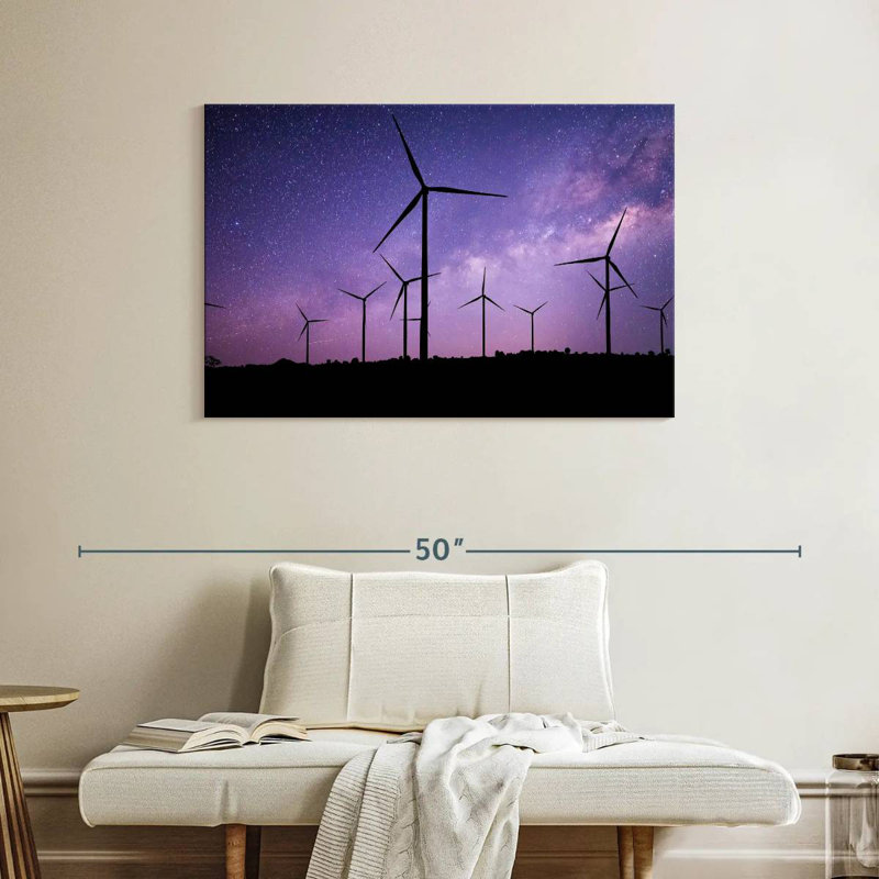 Lilie Starry Wind Turbines, 26" H x 39" W