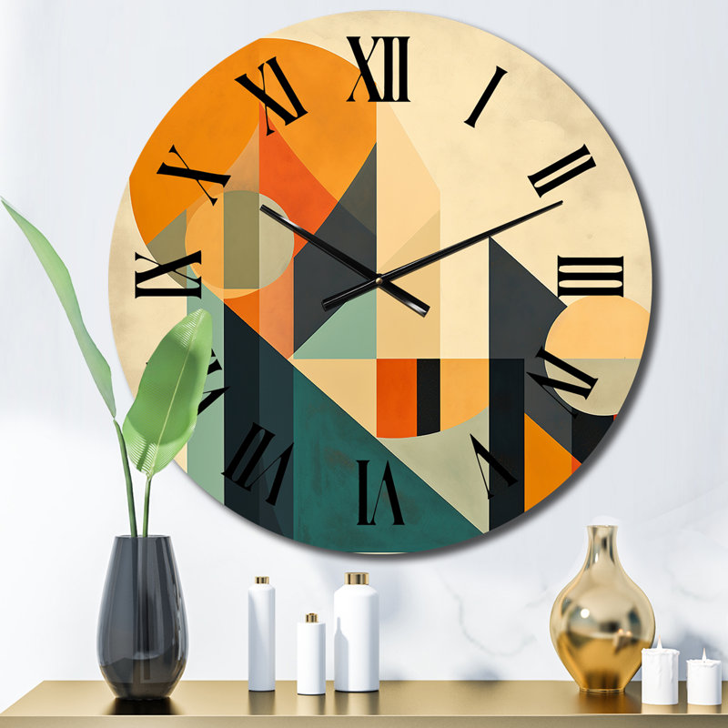 Horloge murale pleine lune symphonique Mid-Century, Petit