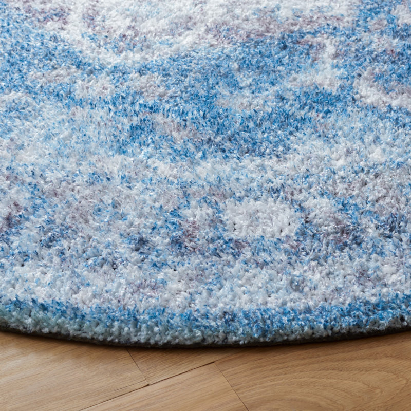 Hand Tufted Performance Oriental Rug, Round 6'
