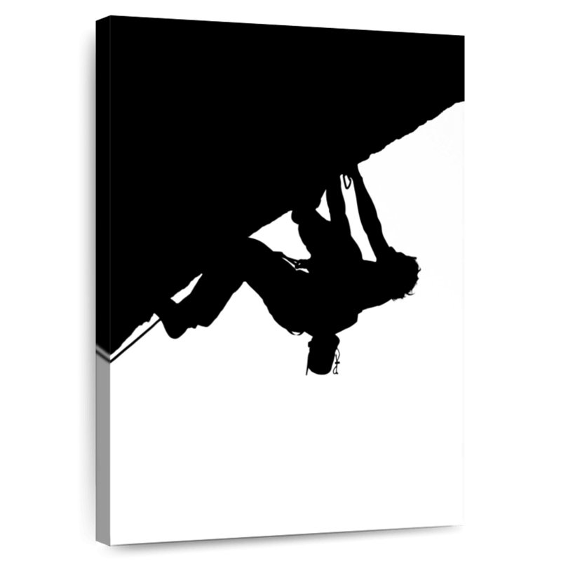 Silhouette d'escalade, H 12 po x l 8 po
