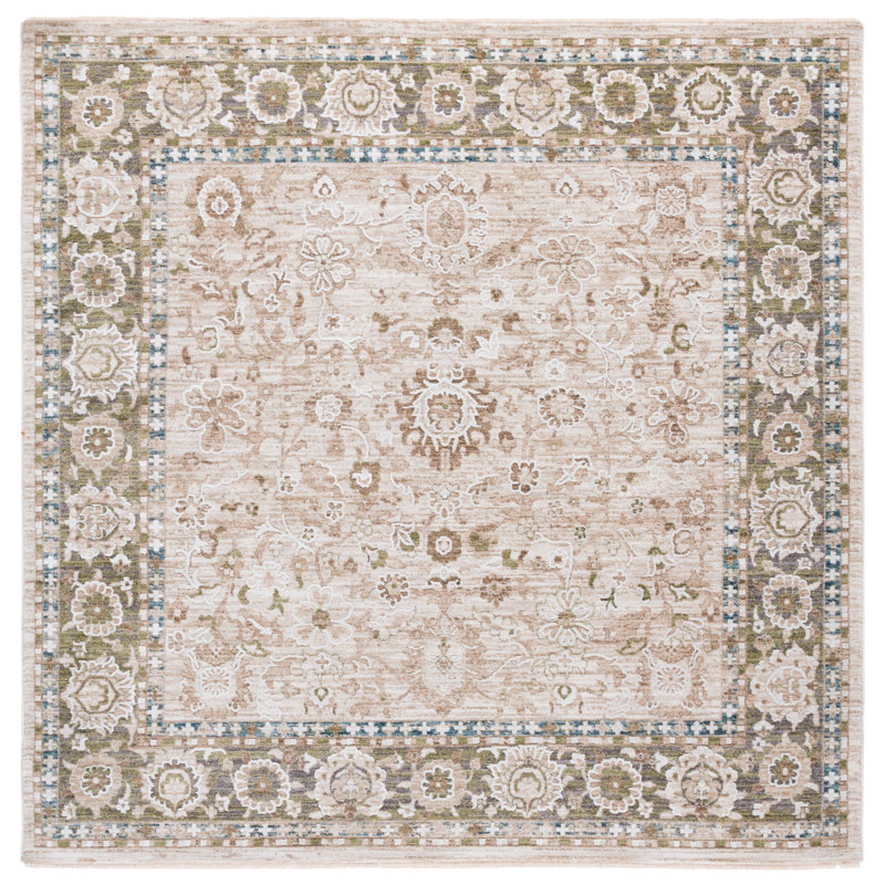 Finley 316 Performance Oriental Rug, Square 6'7"