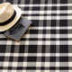 Tattersall Black Handwoven Indoor/Outdoor Rug