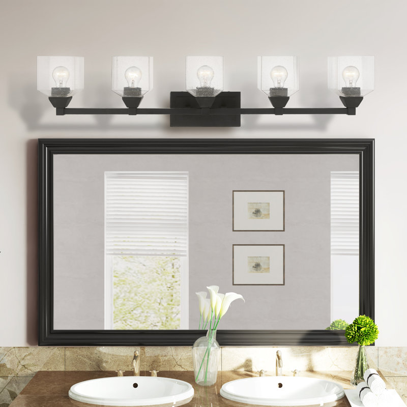 Ashanni 5 - Light Dimmable Vanity Light, Black