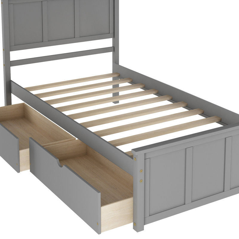 Lit plateforme simple avec rangement Duluth