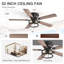 Ventilateur de plafond encastré 52 pouces-130106823