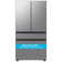 Samsung 23 cu. ft. Bespoke Counter Depth 4-Door French Door Refrigerator with Inner Beverage Center in Stainless Steel