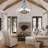 6-light  Dimmable Sputnik Modern Linear Chandelier