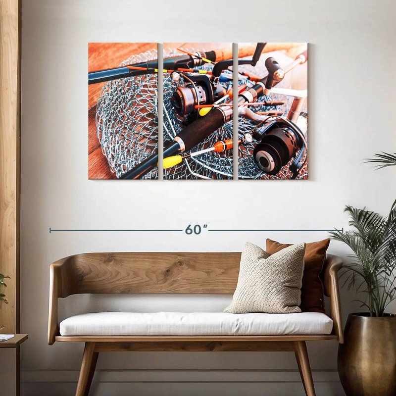 Senne Ready To Fish, 28" H x 45" W