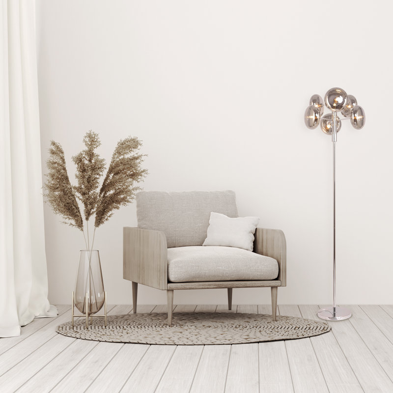 Rundelle 165cm Chrome Tree Floor Lamp