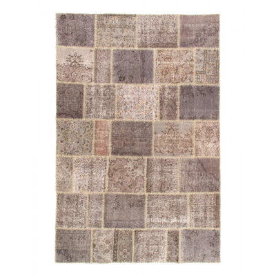 Blum One-of-a-Kind 5'11'' X 9'2'' Wool Area Rug Gray , Silver