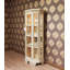 Solid Wood Lighted Curio Cabinet-1091320096