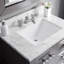 Ensemble de meuble-lavabo de comptoir en marbre blanc Carrara de 30 po avec robinet et miroir Parmer-952682700-1044114106