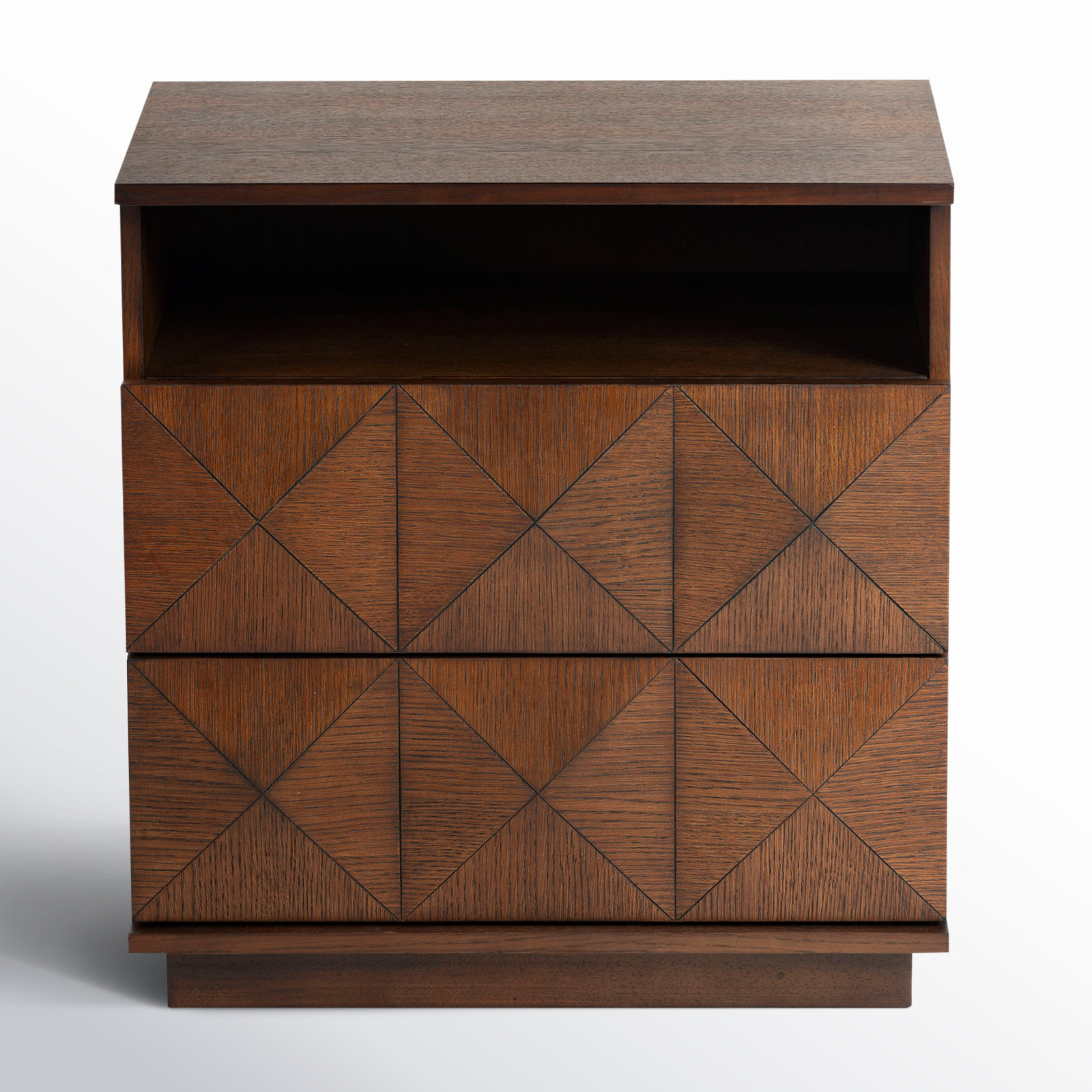 Iriye 2 - Drawer 23.6" Nightstand, Walnut