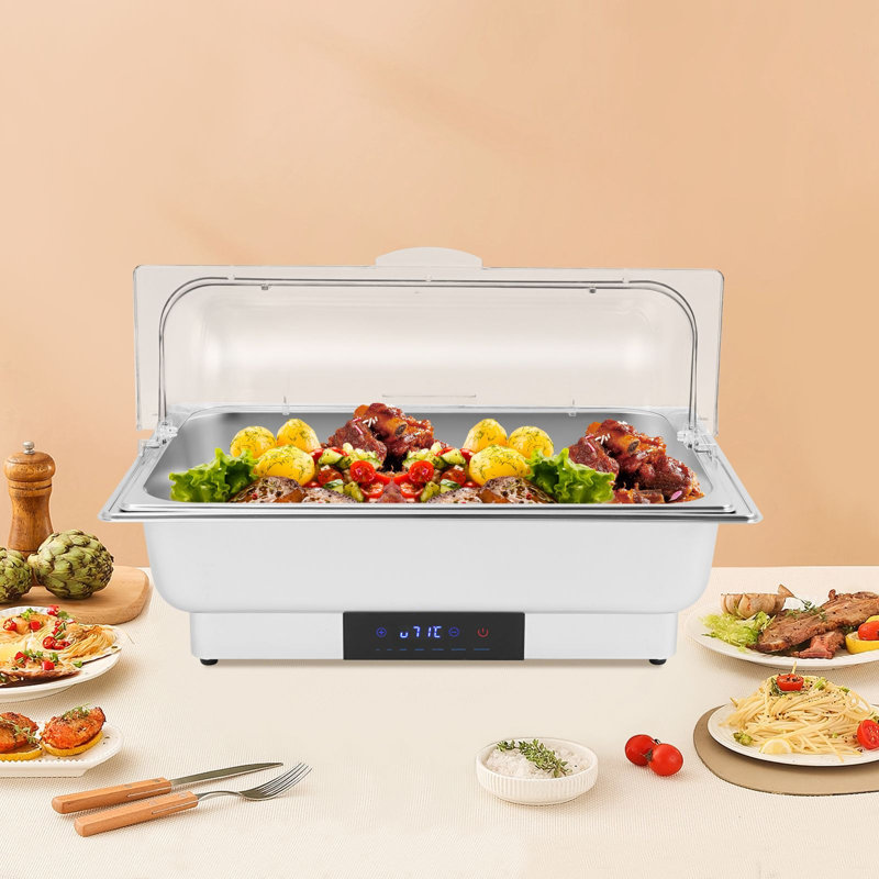 Réchaud électrique pour réchaud électrique en acier inoxydable avec affichage à DEL tactile pour la restauration