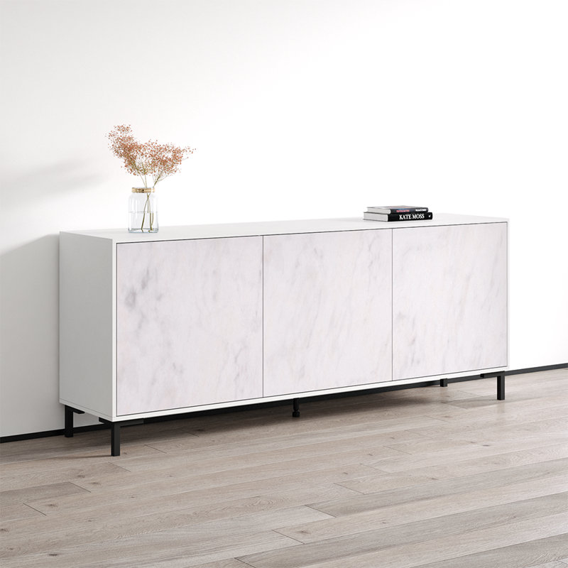 Czapla 78.7'' Wide Sideboard, White