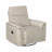 Taupe Premium Leather Recliner - Gentle Gliding Swivel Motion, Luxury Living Room Furniture-557171406