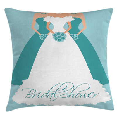 Bridal Shower Indoor / Outdoor 26" Throw Pillow Cover