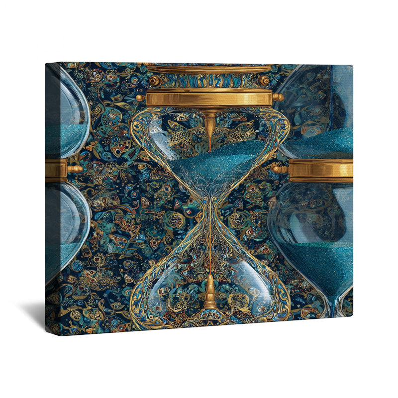 Hourglass Canvas Gallery Wrap - Object Wall Decor in Many Sizes, 32 x 32 inches