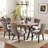 Rectangle Dining Set with Tufted Dining Chair-16201498-16201479