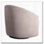 Fauteuil pivotant avec base cachée Faux Boucle