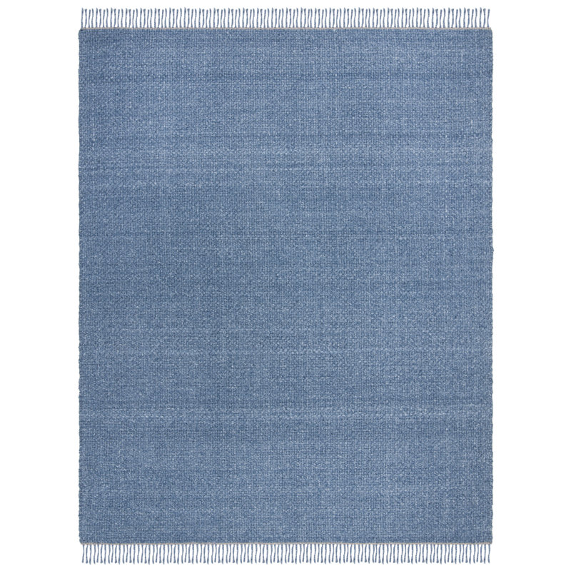 Tapis bleu en laine tissé à la main Lauren Ralph Lauren Amalie, Rectangle 8 pi x 10 pi