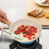12 Inch Frying Pan With Lid, Nonstick Frying Pan With Non-Toxic Coating, Nonstick Skillet, Large Frying Pan Compatible With All Cooktops,(White Granite)