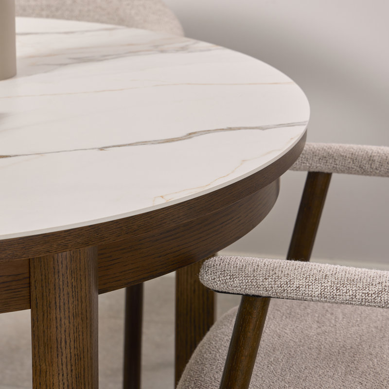 Extendable Round Dining Table