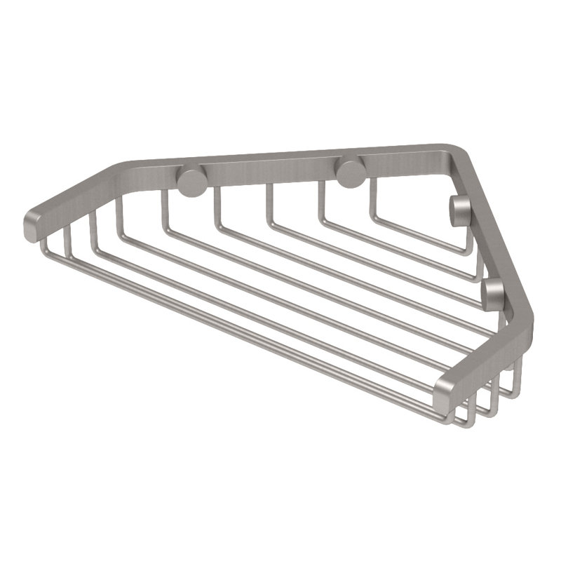 Panier de douche en acier inoxydable, l 7 po, Nickel satiné