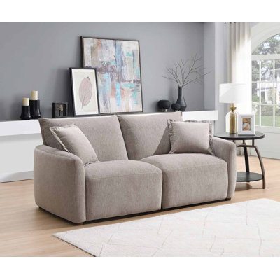 Sofia Soft Woven Fabric Sofa 