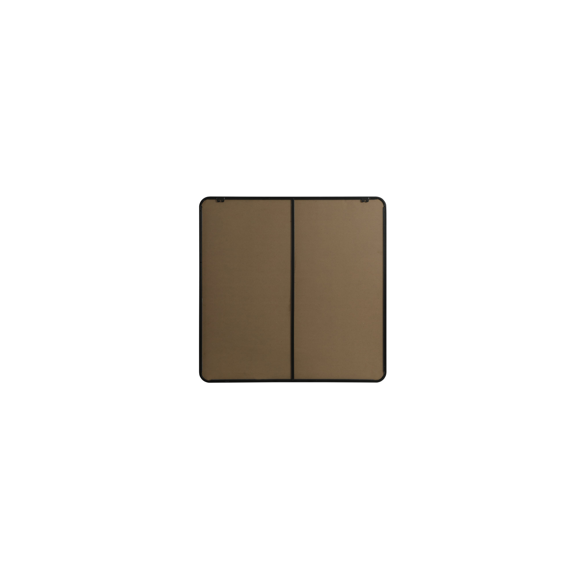 Metal Square Wall Mirror, Black, 42"  x 42" 
